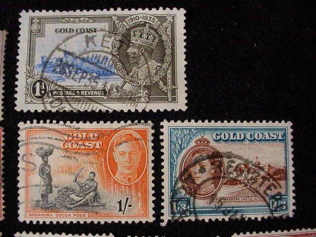 Estate Lot 20 British Gold Coast WEST AFRICA POSTAGE STAMPS Old 