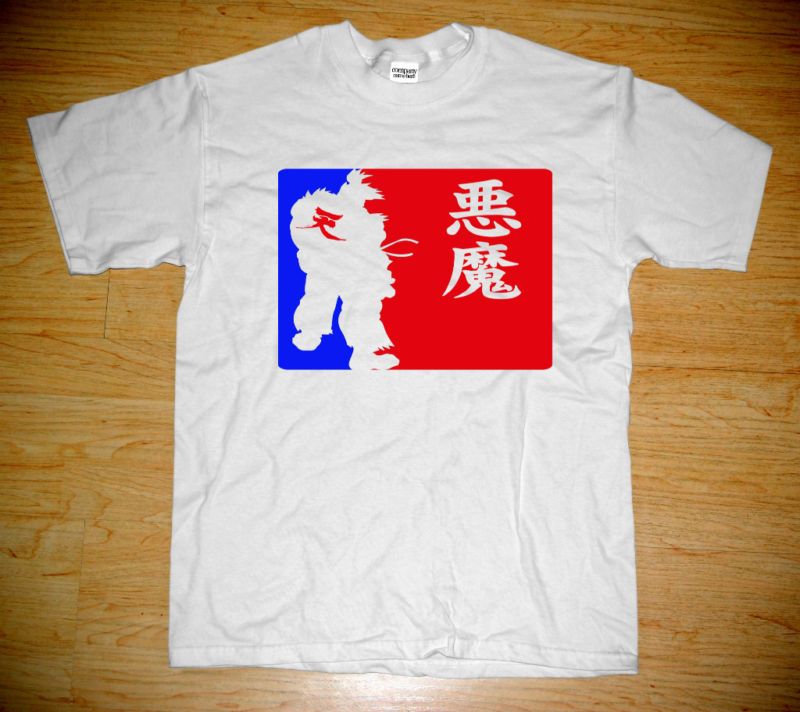 New AKUMA GOUKI STREET FIGHTER Logo Design T SHIRT  