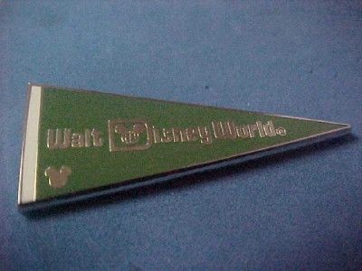 WDW Cast Retro GREEN FLAG Hidden Mickey Disney Pin  