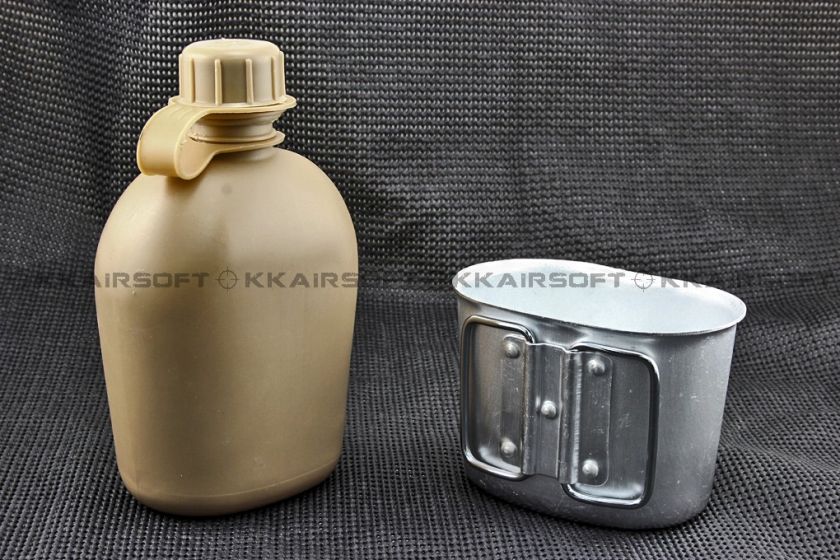 950ml Capacity Military Water Bottle Desert Tan 01366  