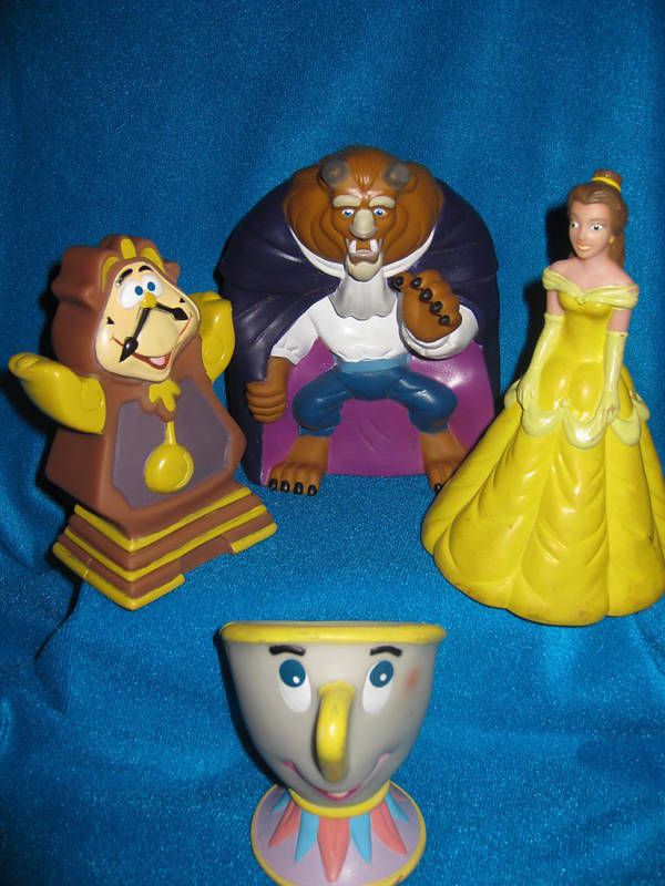 Pizza Hut Beauty & The Beast Hand Flexible Puppets  