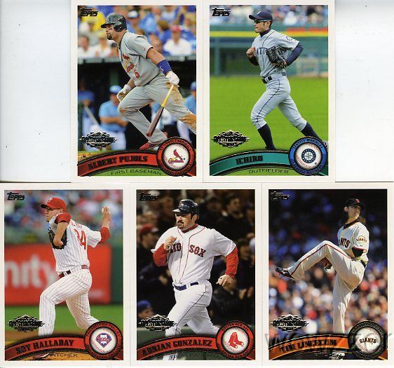 2011 Topps Factory MLB All Star Set Pujols,Ichiro,Roy+  