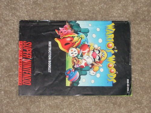 WARIOS WOODS SUPER NINTENDO SNES MANUAL***  