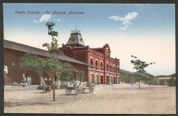 Venezuela Postcard Puerto Cabello, La Aduana Maritima, Panoramic View 