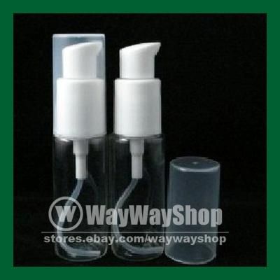 pcs 20 ML PLASTIC SERUM LOTION PUMP TRAVEL BOTTLES  