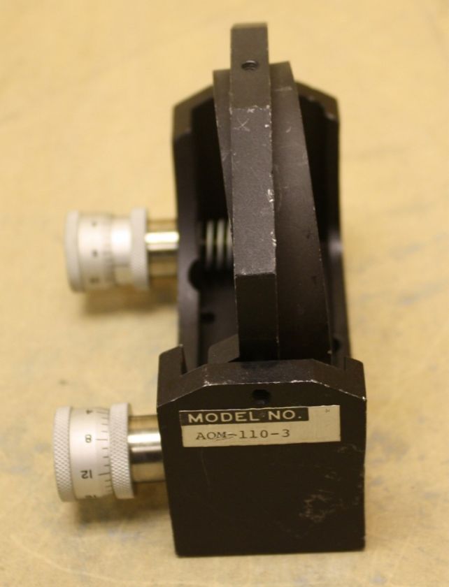 Aerotech AOM 110 3 Manual Optical Mirror Mount Collimator Calibration 