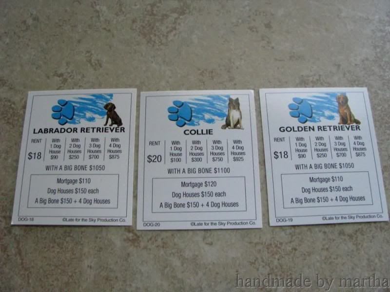 game part Dog Opoly collie golden retriever labrador 1 replacement 