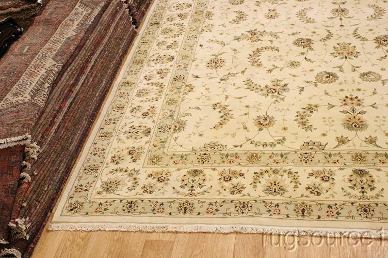 SUPER FINE 12X18 ROYAL TABRIZ PERSIAN ORIENTAL AREA RUG WOOL CARPET 