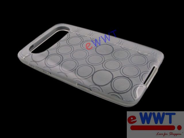 for HTC HD7 Windows 7 * White Soft Gel Resin Cover Case  