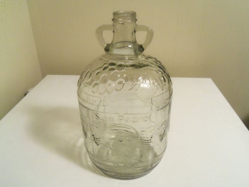 Vintage SAN PEDRO WINE Bottle  Birmingham, Ala. One Gallon Nice  