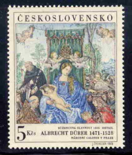 CZECHOSLOVAKIA 1968 ALBRECHT DURER PAINTING MINT CPLT  