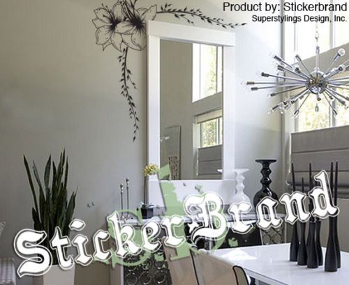 Vinyl Wall Decal Sticker Flower Vines Floral Edge  