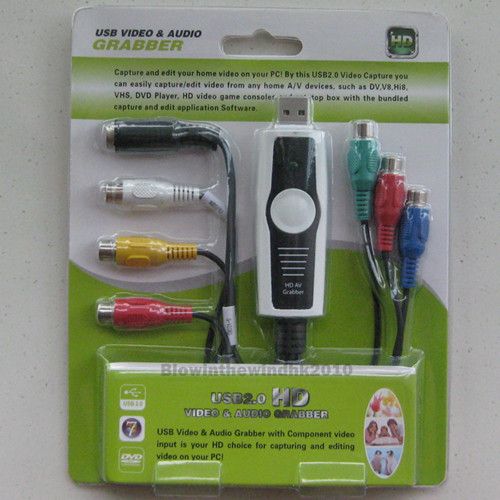 USB 2.0 Video Audio Grabber Capture Adapter XP Vista 7  