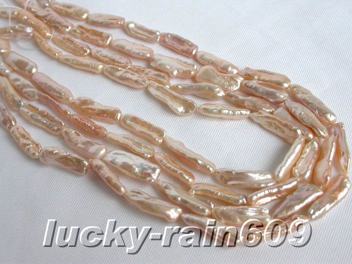 Genuine 1 piece 20mm pink tooth pearls loose beads  