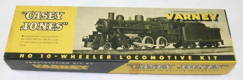 1950 HO Varney #2450K Casey Jones 4 6 0 Locomotive & Tender Kit 