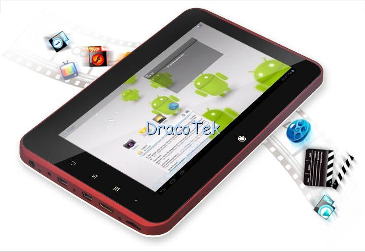   Android 4.0 CORTEX A9 1GB RAM Tablet PC camera 4GB (wifi, HDMI, flash