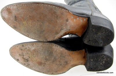 Classic Vintage USA Made Justin Leather Cowboy Boots 8 Row Fancy 