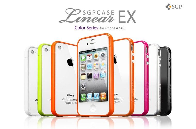 SGP iPhone 4 / 4s Linear EX Color Series   Soul Black  