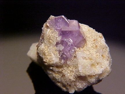 CLASSIC PURPLE Apatite Crystal HARVARD QUARRY, MAINE  