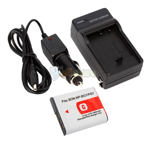 NP BG1 FG1 Battery +Charger For Sony CyberShot W120 W90  