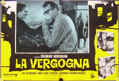 et22 SHAME INGMAR BERGMAN 10 GREAT orig POSTER ITALY  