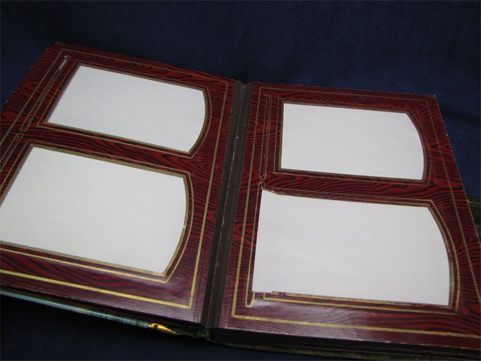 Antique Celluloid Photo Album With Clasp US Navy Ship  