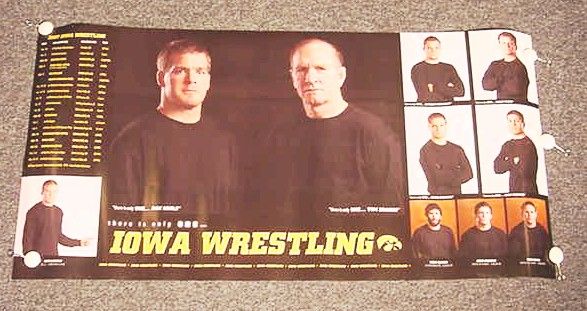 Old University Of Iowa Hawkeyes 2007 2008 Wrestling Team Schedule 