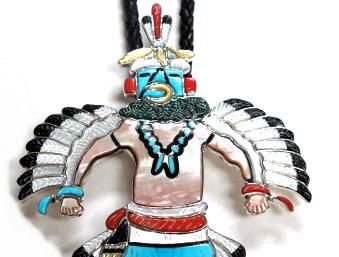 Andrea Lonjose Spectacular Eagle Dancer Bolo Large Size  