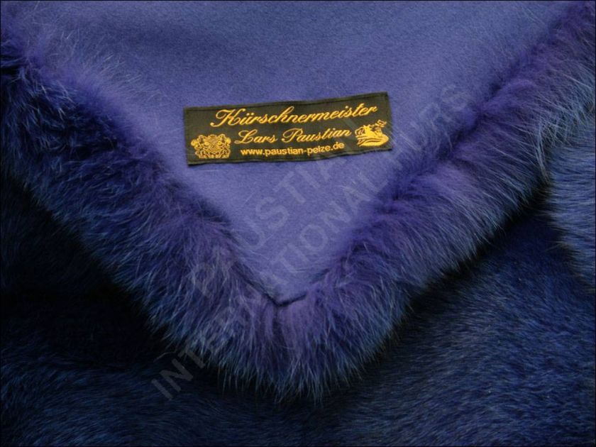   399 SAGA real blue fox fur blanket (Origin Assured) fur rug  