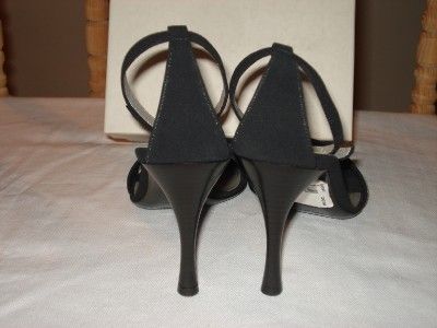   SWAROVSKI CRYSTAL WOMEN BLACK HEEL SHOES HANDBAG DRESS 7 US  