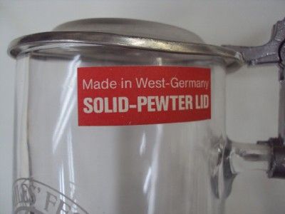 ALWE BEER STEIN PEWTER LID CHICAGO MILES FEST 1939 1989  