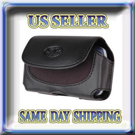 Leather Case Cover Holster For Tracfone Samsung r355c  