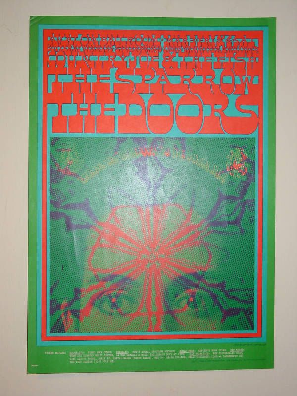 Doors/Sparrow/Country Joe & Fish  FD050 1967 POSTER  