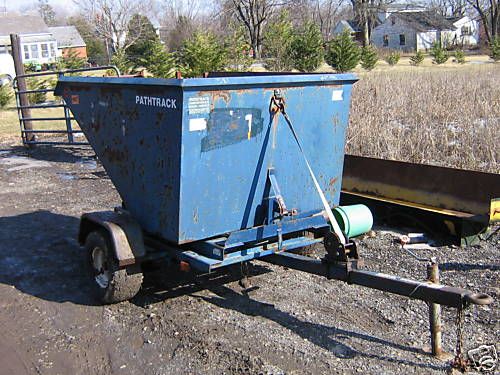 USED Path Track 2 yard yd Dumpster Trailer 3000 GVW  