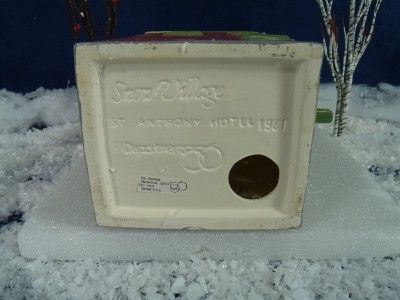 Dept 56 Snow Village St. Anthony Hotel #50067 (489)  