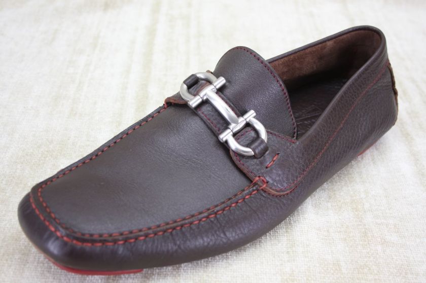 Salvatore Ferragamo Anthony Gancini Brown Loafers 9.5 W  