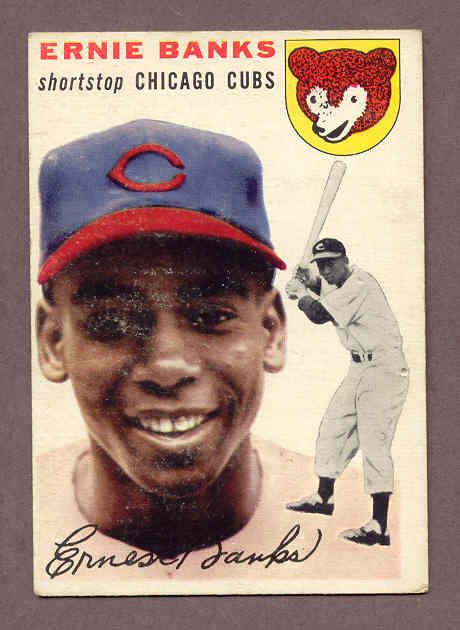 1954 TOPPS # 94 ERNIE BANKS CUBS VG EX/EX  