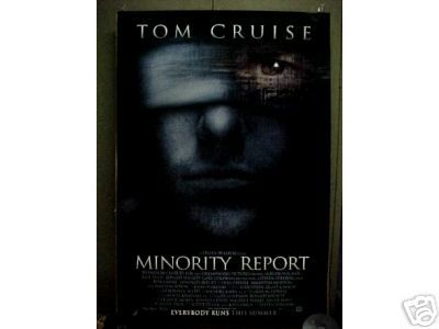 MINORITY REPORT, orig rolled advance 1 sht (Tom Cruise)  