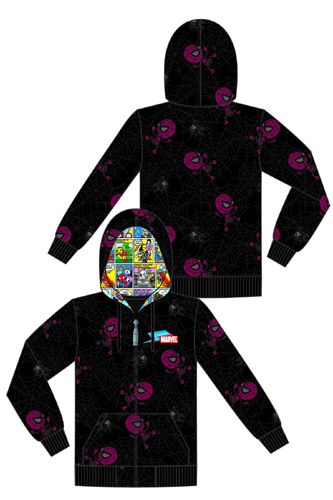 Tokidoki X Marvel Spider Man Web Hoodie Adult XL