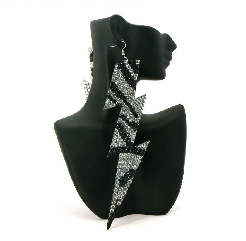   BOLT POPARAZZI EARRINGS LADY GAGA BASKETBALL WIVES WITH FASHION DESIGN