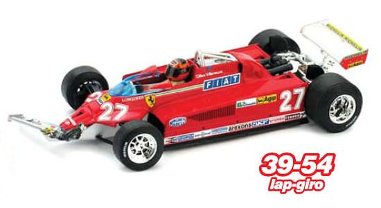 BRUMM 1/43 FERRARI 126CK MONTREAL GP GILLES VILLENEUVE  