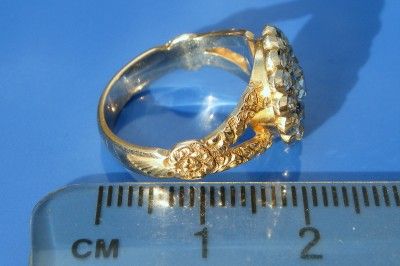 ANTIQUE GEORGIAN 18CT GOLD ROSE CUT 0.75CT DIAMOND RING & CASE  