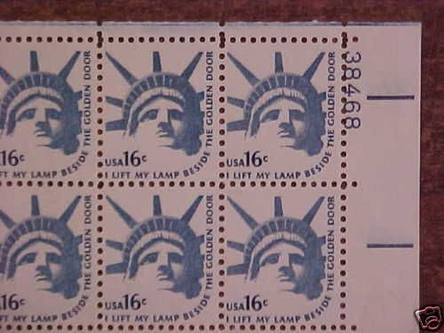 Scott 1599 MNH Sheet STATUE OF LIBERTY Errors  