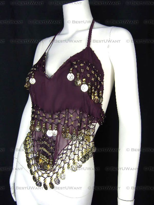 Tribal Belly Dance Vest Bra Top Bratop Clothing Costume  