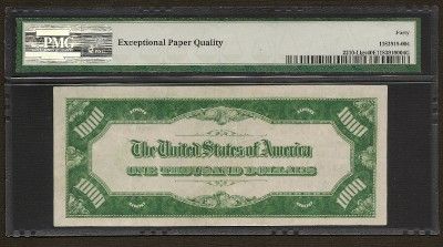   Note San Francisco Disrict   RARE Light Green Seal PMG EF40 EPQ  