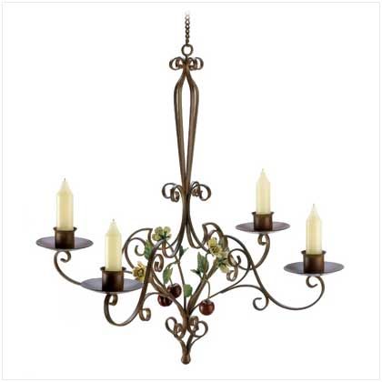 CHERRY BLOSSOM CANDLE CHANDELIER Iron Candleholder NEW  