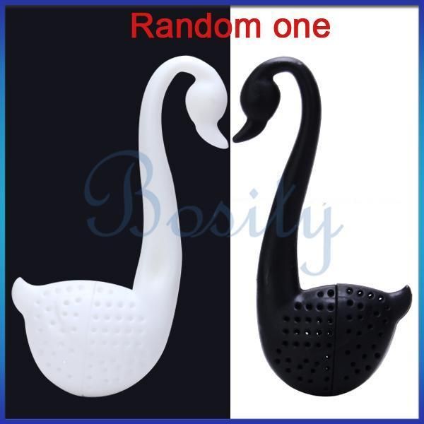   Swan Spoon Tea Strainer Infuser Mesh Ball Teaspoon Filter  