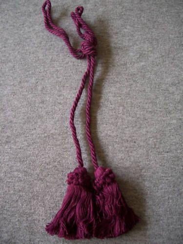 Lamp Cord / Chair Tie # 26 (Plum) NEW Tassel Tassle  