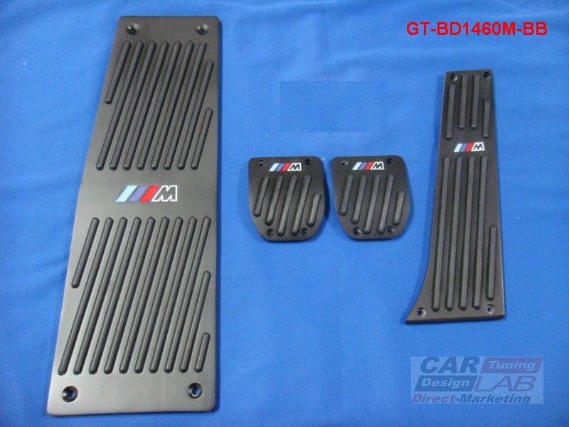 BMW M e60 e61 e63 e64 F10 X5 E70 M5 M6 Auto ALUMINUM BLACK PEDALS PAD 