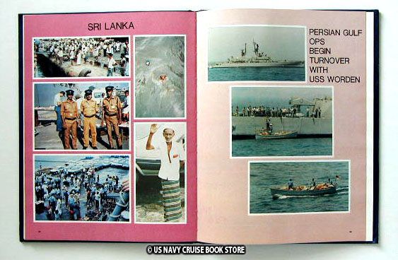 USS WILLIAM H STANDLEY CG 32 PERSIAN CRUISE BOOK 1987  